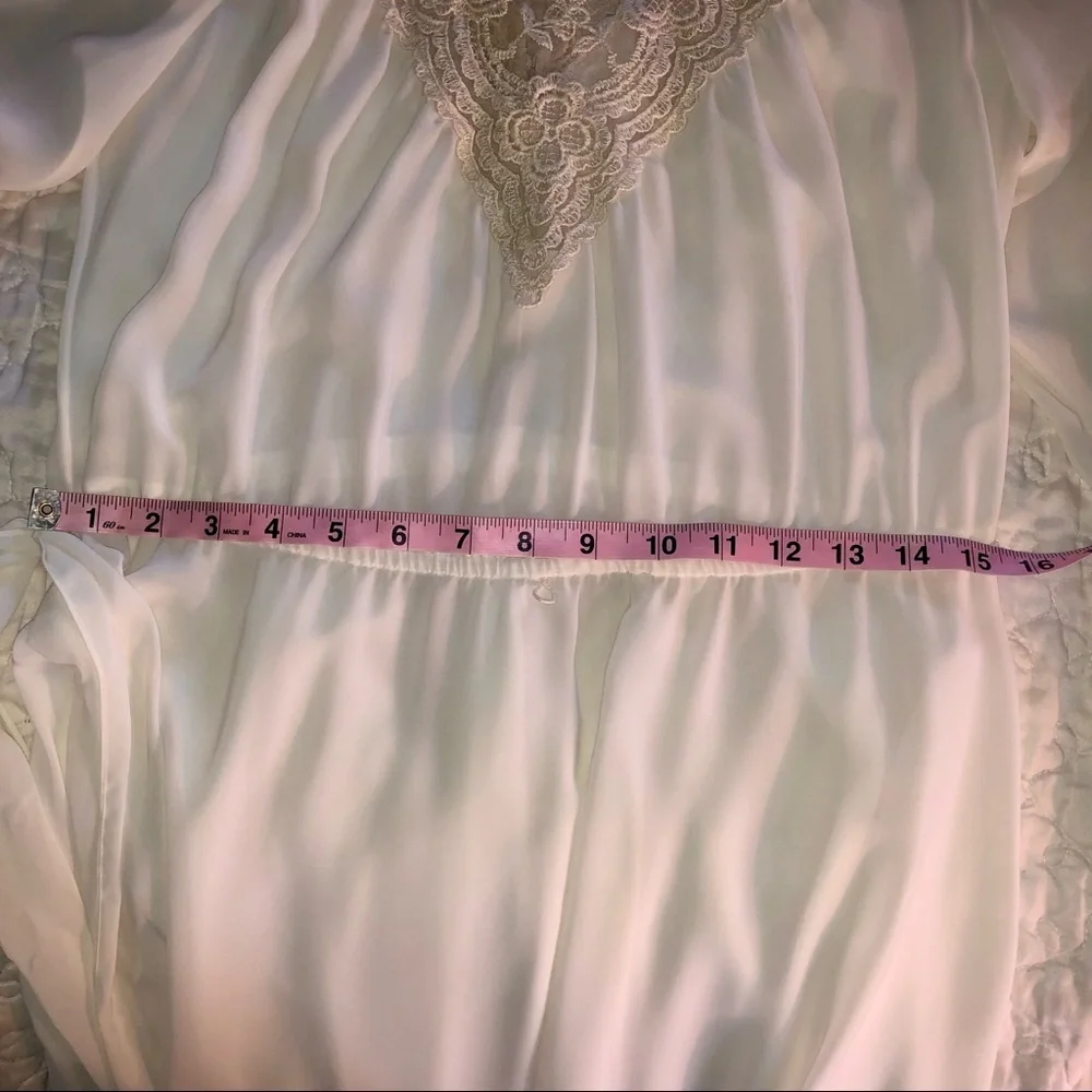STRAUSS by BONNIE DRESS VINTAGE SIZE 6 CREAM LACE